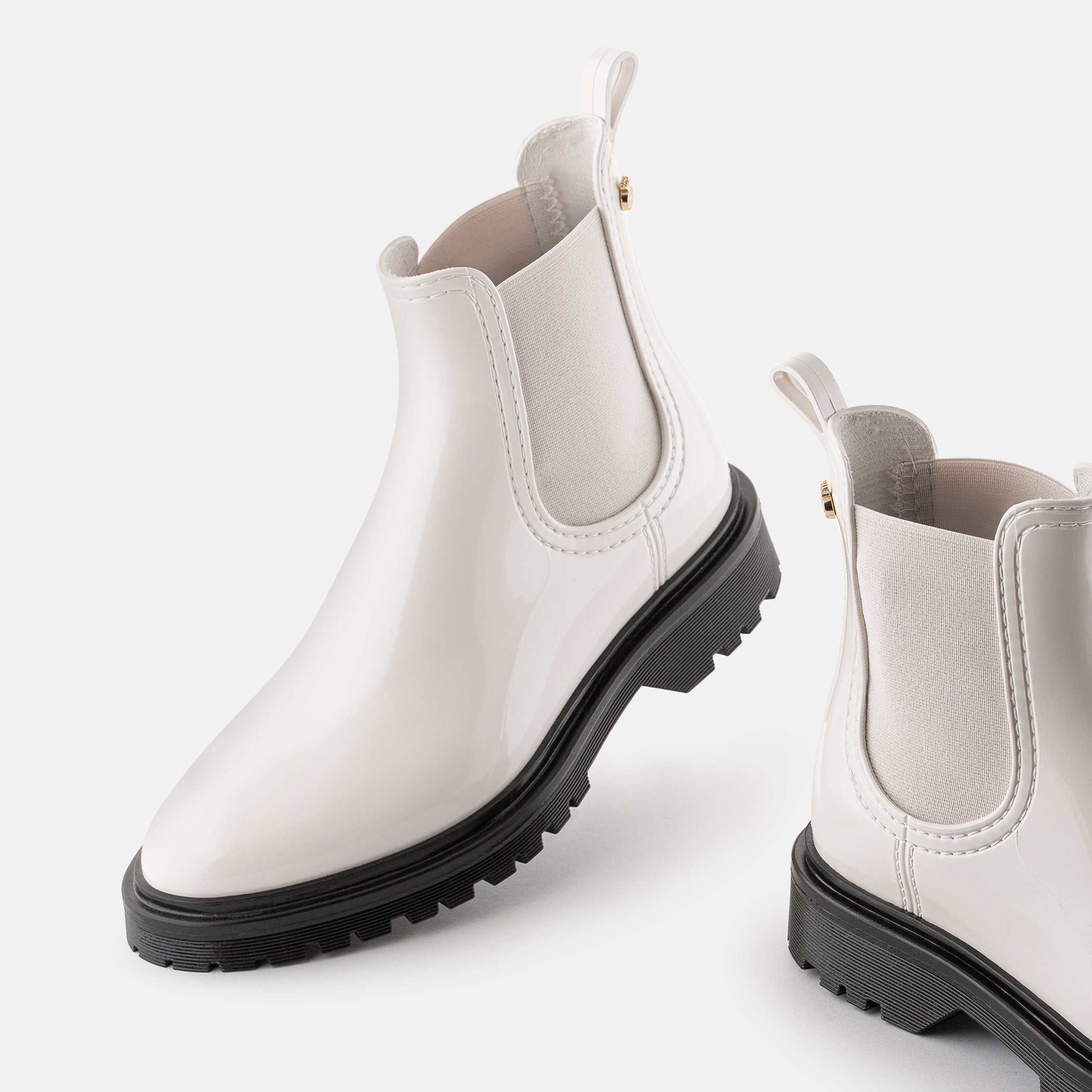 Block White - Chelsea Boots for Women - Intense Blue Colour Boots